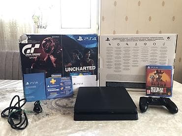 PlayStation 4 Slim (PS4) 1TB oyun konsolu paketi Avropadan