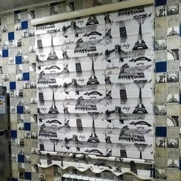 Güzgülər: Rulon pərdə və zebra pərdə modelləri - Naxışlı rulon pərdələr — 5