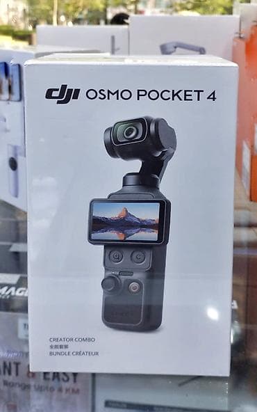 DJI Osmo Pocket 4 – Creator Combo Kompakt gövdədə 3 oxlu
