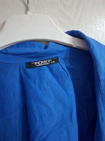 fred perry: Mavi rəngli qadın köynəyi – PERRY (Made in Turkey) bos model — 4