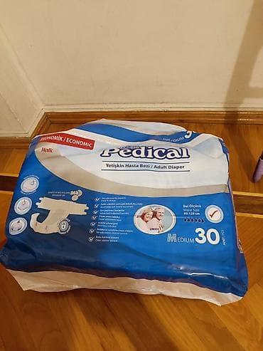 pampers 1: Xəstə bezi ( böyüklər üçün ) M ölçü. Açıqdır. 16 ədəd qalıb içində — 1