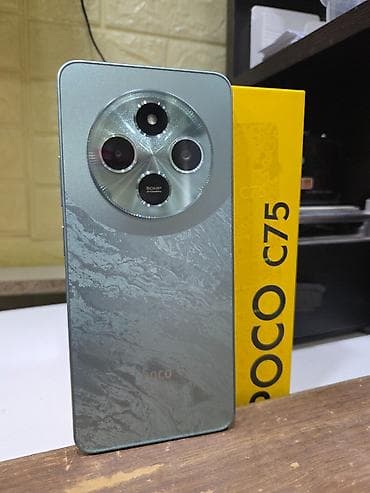 philips xenium 9@9z: Poco C75, 256 GB, rəng - Yaşıl, Sensor, Sənədlərlə, Barmaq izi — 2