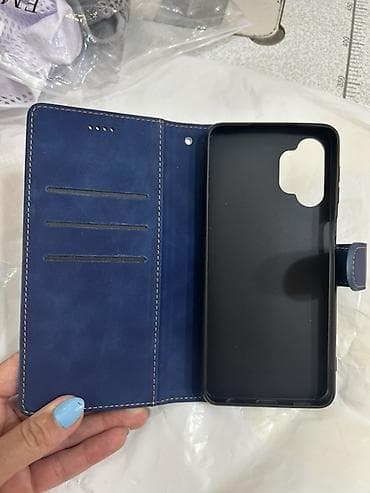 Məhsul: Telefon üçün cüzdan tipli flip qabıq və şəffaf naxışlı silikon