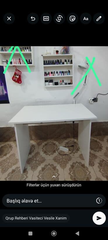 Düz masa, Siyirməsiz, Polkasız, MDF, Kredit yoxdur