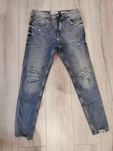 trapes şalvar: Cins şalvar, PULL&BEAR — 5