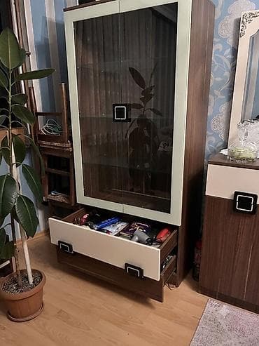 Şüşəli dolab vitrini, İşlənmiş, Ünvandan götürmə, Ödənişli çatdırılma — 2