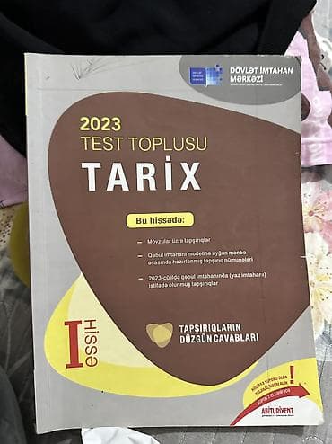 Kitablar və jurnallar: DİM “Test Toplusu 2023” dəstəsi – I və II hissələr Tərkib: - English — 9