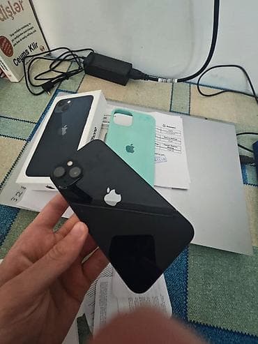 mini pc: IPhone 13, 128 GB, Midnight, Zəmanət, Face ID, Sənədlərlə — 1