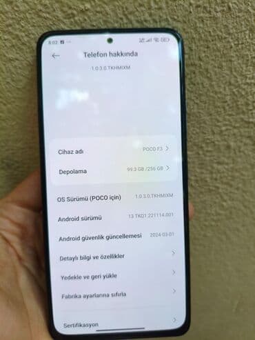 adaptırlar: Poco F3, 256 GB, rəng - Qara — 2