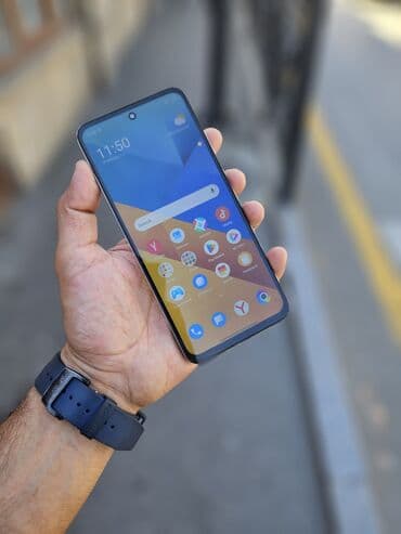 sensorlu: Poco M6, 128 ГБ, цвет - Серебристый, Сенсорный — 1