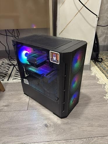 mini pc computer: Gaming/iş kompüteri – RGB işıqlanma, şüşə yan panel Real alıcıya — 1