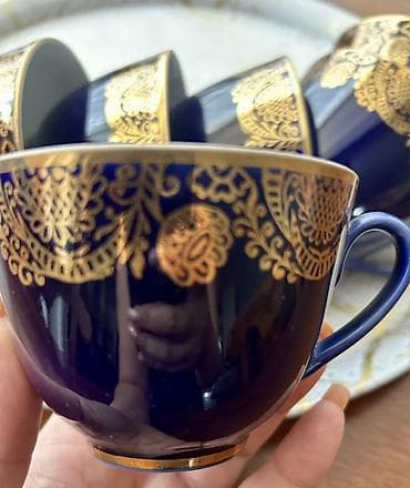 icki: Çay dəsti, rəng - Göy, 6 nəfərlik — 3