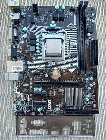 i7 4790k prosessor: Ana Platası MSI H110M PRO və i5-6600, İşlənmiş — 1
