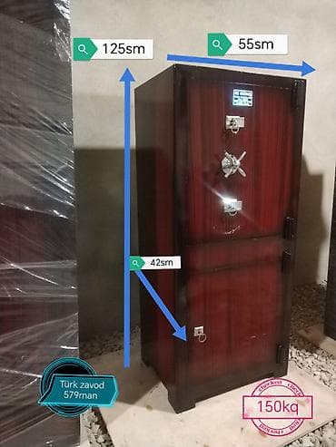 Seyf ucuz. Seyf Türk zavod malı. Seyf silah saxlamaq üçün böyük