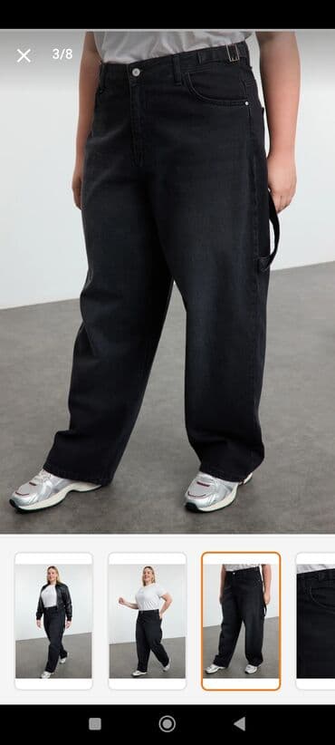 şalvar kofta: Şalvar, Trendyolmilla, 5XL (EU 50), rəng - Boz — 2