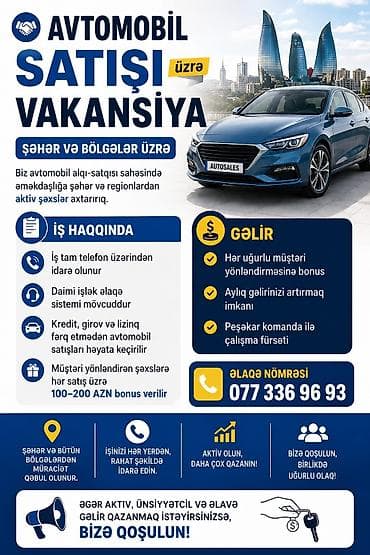 Avtomobil alqi satqisi ilə baglidir is
0505250224 lalafo.az -da Avtomobil alqi satqisi ilə baglidir is
0505250224