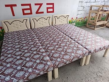 Кровати: Двуспальная кровать, С матрасом, Без выдвижных ящиков — 6