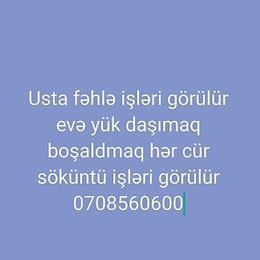 bag evlerine isci teleb olunur: 7/24 fəhlə və usta xidməti Peşəkar briqada ilə tikinti və təmir — 3