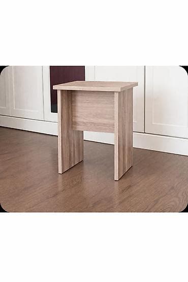 Kompakt taxta taburet/oturacaq - Ölçülər: 35 x 30 x 43 sm (eni x