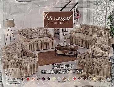 divan ortuleri: Divan üçün Yeni rəng - Ağ Yataq örtüyü — 1