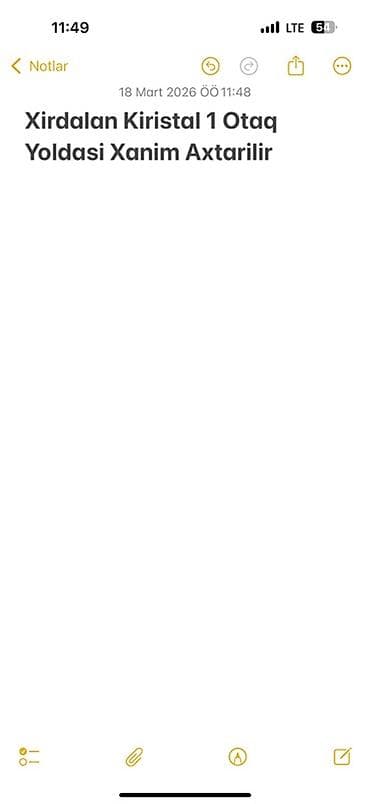 tap.az xudat: Xırdalan, Kristal Abşeron yaşayış kompleksində 1 otaqlı mənzilə xanım — 1