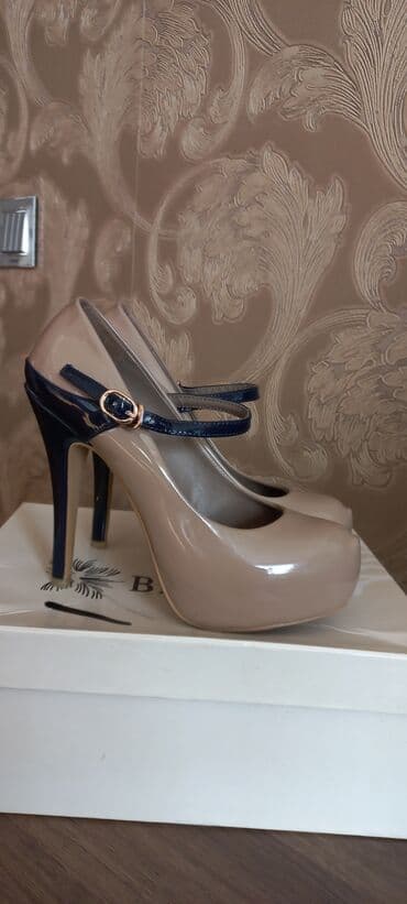 eqa shoes ecemi unvan: Tuflilər, Ölçü: 36, rəng - Bej, İşlənmiş — 1