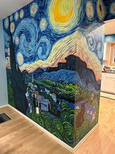 Dekorativ boyalar: Divar rəsimlərinin çəkilməsi🎨 Instagram: art_sebet ////Tik-tok — 2