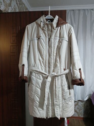 qadın üçün toxunma kardiqanlar: Qadınlar üçün qışlıq palto/kaban - Rəng: krem, tünd qəhvəyi detal və — 3