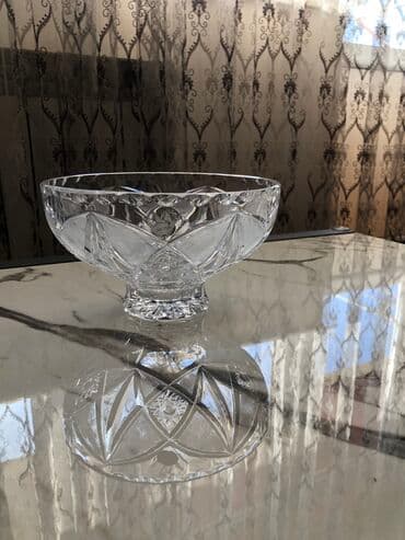 Çaydanlar və qəhvədanlar: Ваза для фруктов. Гусьхрусталь (Россия) В отличном состоянии! — 1