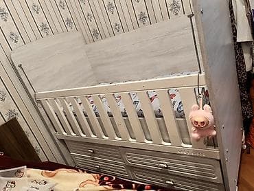 res: Oğlan və qız üçün, Yeni, Dördbucaq, Beşik, Matras ilə, Yellənmə mexanizmsiz — 3