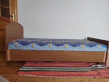 Б/у, Односпальная кровать, С подъемным механизмом, С матрасом, Без выдвижных ящиков — 2