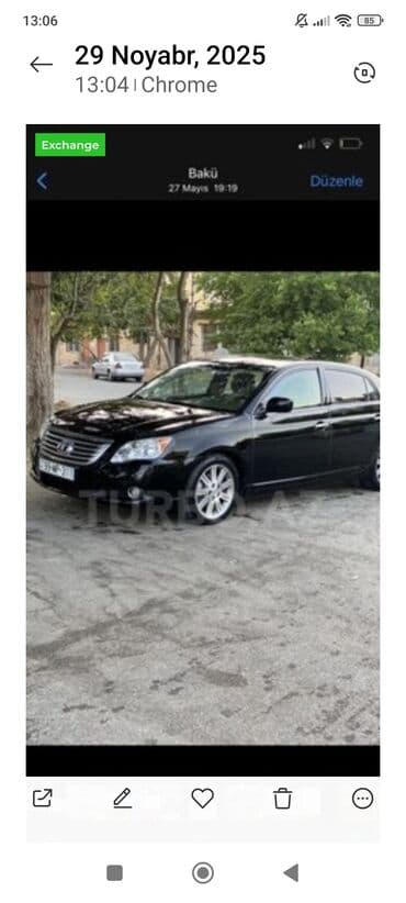 aston martin vanquish 5.9 at: Toyota Avalon – qara rəngli, sedan, avtomatik transmissiya. Əsas — 1