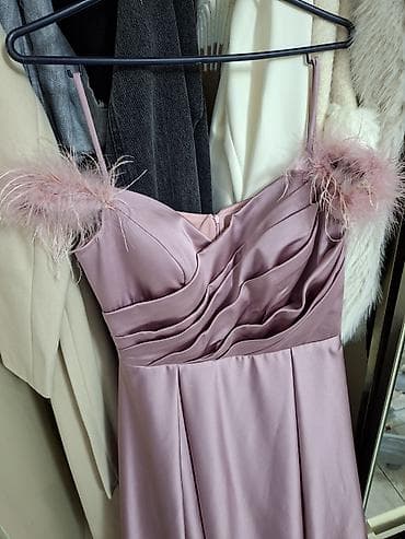 dəri geyim: Məhsul: Zərif ziyafət/gecə geyimi - Rəng: Pudra-çəhrayı - Material — 2