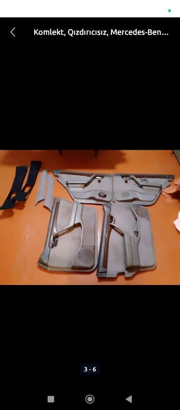 Сиденья: Комплект, Без подогрева, Mercedes-Benz C 220, 1993 г., Оригинал, Германия, Б/у — 1