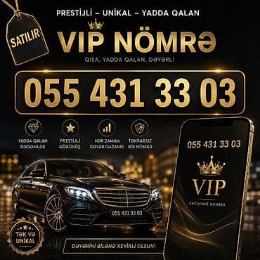 VIP nömrə: 055 431 33 03 Xüsusiyyətlər: - Qısa, yadda qalan — 1