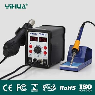 lehimləmə aparatı: Payalnik Fen payalnik Lehim aparati Model: YIHUA 898D 480°C qizma — 2