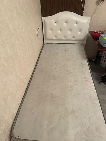 mdf panel: İşlənmiş, Təknəfərlik çarpayı, Bazasız, Matras ilə, Siyirməsiz — 1