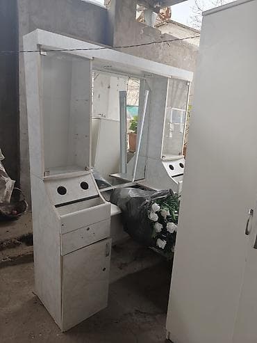 Салонная, медицинская мебель: Ağ rəngli modullar – salon və ya məişət üçün saxlama mebeli dəsti — 6