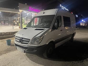 arxa panel: Mercedes-Benz Sprinter ağ rəngli, uzun kuzovlu, yüksək tavanlı — 1
