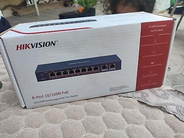 tp link internet modem: HIKVISION Ethernet Switch – DS-3E0310HP-E - 8 ədəd 10/100M PoE portu — 2