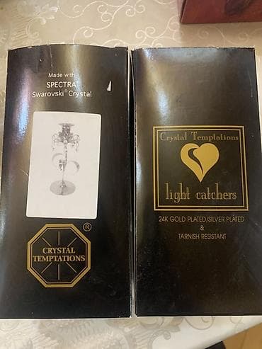 ritual şamlar: QUTUDA İŞLƏNMƏMİŞ‼️‼️‼️ Crystal Temptations şamdan dəsti - Brend — 7