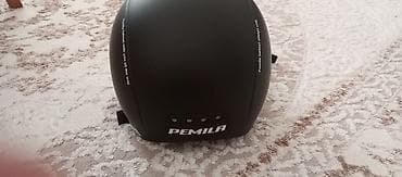 maz motor: Pemila urban tipli dəbilqə - Rəng: mat qara - Brend və yazı: PEMILA — 5