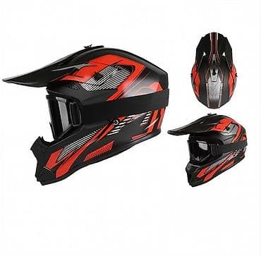 Yeni kross/enduro motosiklet kaskı və eynək dəsti satılır! Heç — 1