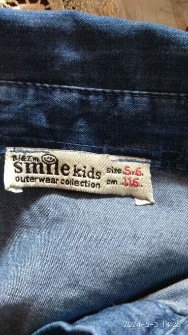 Uşaq geyimi və ayaqqabıları: Джинсовая куртка для девочки на 5-6 лет в хорошем состоянии — 3