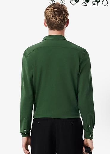 Lacoste kişi köynəyi – uzunqol, yaşıl rəng - Brend: Lacoste - Model — 2