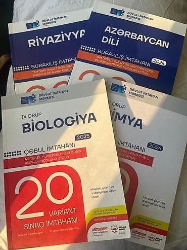 Buraxılış və qəbul imtahanlarına hazırlıq üçün kitablar dəsti satılır — 5