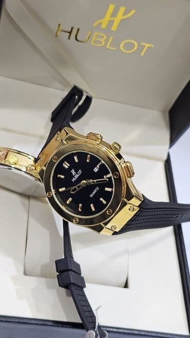 Сумки: Новый, Наручные часы, Hublot, цвет - Золотой — 4