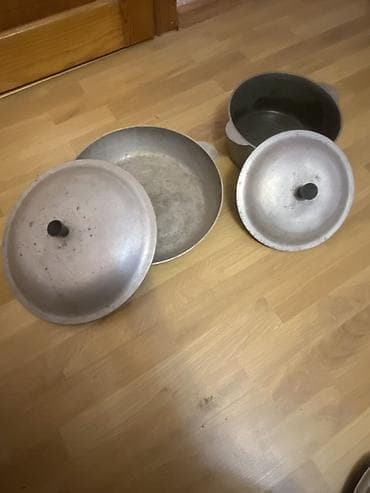 qazan tavalar: Qazan, rəng - Gümüşü, Alüminium — 2