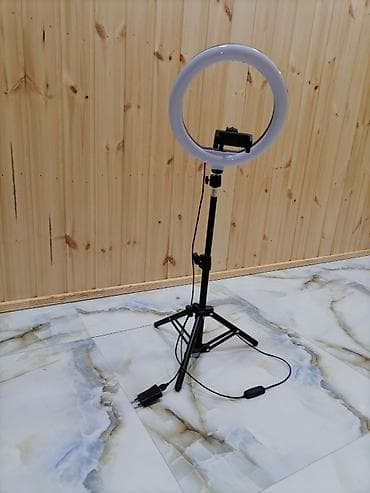 LED ring işıq dəsti – tripod və telefon tutacağı ilə - Çapı: təxminən — 2