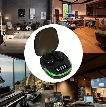 Микрофоны: TWS Bluetooth qulaqlıq dəsti – rəqəmsal göstəricili şarj qutusu ilə - — 4